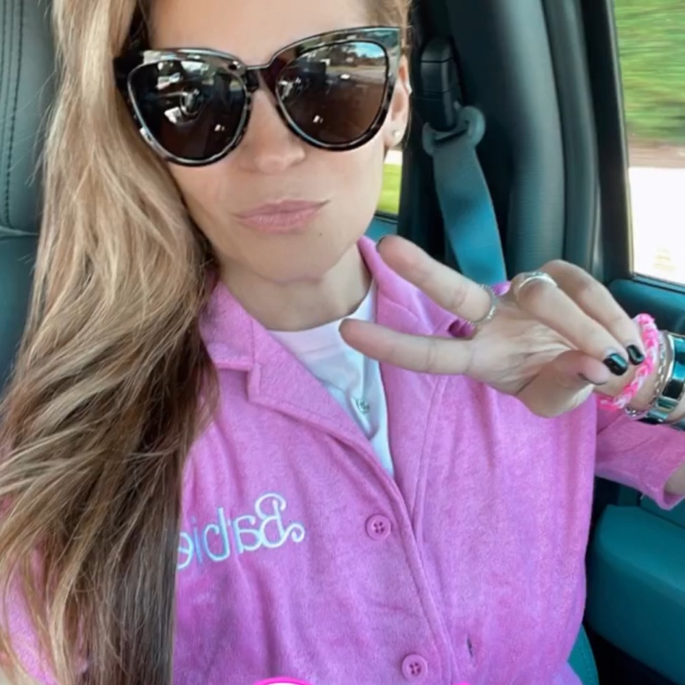 Barbie Terry Button Top